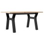 Mesa de centro marco Y madera maciza pino y acero 80x50x40 cm von , Küchen- und Esstische - Ref: Foro24-3282706, Preis: 72,50...