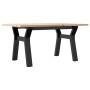 Mesa de centro marco Y madera maciza pino y acero 80x50x40 cm von , Küchen- und Esstische - Ref: Foro24-3282706, Preis: 72,50...