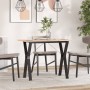 Mesa de comedor marco Y madera maciza pino y acero 100x50x75cm von , Küchen- und Esstische - Ref: Foro24-3282719, Preis: 89,2...