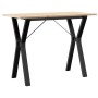 Mesa de comedor marco Y madera maciza pino y acero 100x50x75cm von , Küchen- und Esstische - Ref: Foro24-3282719, Preis: 89,2...