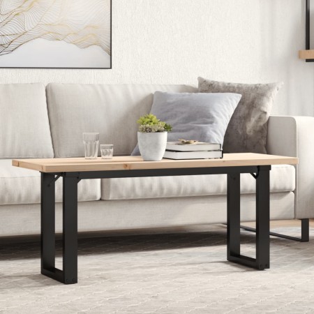 Mesa de centro marco O madera maciza pino y acero 110x40x45,5cm von , Küchen- und Esstische - Ref: Foro24-3282733, Preis: 86,...
