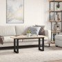 Mesa de centro marco O madera maciza pino y acero 110x40x45,5cm von , Küchen- und Esstische - Ref: Foro24-3282733, Preis: 86,...