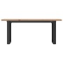 Mesa de centro marco O madera maciza pino y acero 110x40x45,5cm von , Küchen- und Esstische - Ref: Foro24-3282733, Preis: 86,...