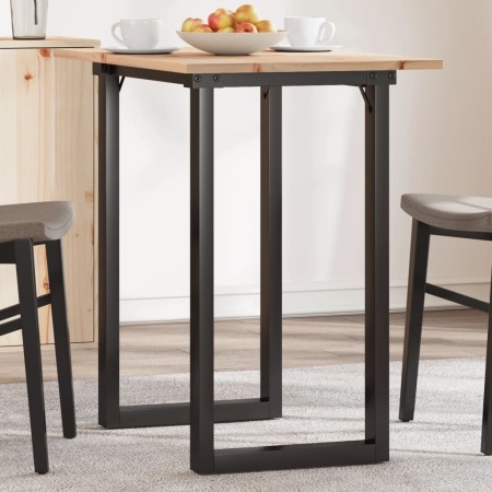 Mesa de comedor marco O madera maciza pino y acero 80x50x75,5cm von , Küchen- und Esstische - Ref: Foro24-3282738, Preis: 85,...