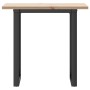 Mesa de comedor marco O madera maciza pino y acero 80x50x75,5cm von , Küchen- und Esstische - Ref: Foro24-3282738, Preis: 85,...