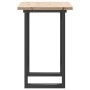 Mesa de comedor marco O madera maciza pino y acero 80x50x75,5cm von , Küchen- und Esstische - Ref: Foro24-3282738, Preis: 85,...