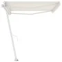 Cremefarbene einziehbare manuelle Fußmarkise 400 x 350 cm von vidaXL, Markisen - Ref: Foro24-3069617, Preis: 458,35 €, Rabatt: %