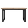 Mesa de centro marco O madera maciza pino y acero 90x90x45,5 cm von , Küchen- und Esstische - Ref: Foro24-3282731, Preis: 103...