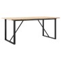 Mesa de comedor marco O madera maciza pino acero 180x90x75,5 cm von , Küchen- und Esstische - Ref: Foro24-3282744, Preis: 184...