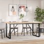 Mesa de comedor marco O madera maciza pino acero 180x90x75,5 cm von , Küchen- und Esstische - Ref: Foro24-3282744, Preis: 184...