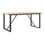 Mesa de comedor marco O madera maciza pino acero 180x90x75,5 cm von , Küchen- und Esstische - Ref: Foro24-3282744, Preis: 184...