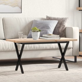 Mesa de centro marco X madera maciza pino y acero 90x40x45,5 cm von , Küchen- und Esstische - Ref: Foro24-3282752, Preis: 66,...