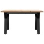 Mesa de centro marco Y madera maciza pino y acero 80x80x45,5 cm von , Küchen- und Esstische - Ref: Foro24-3282773, Preis: 92,...