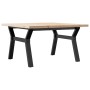 Mesa de centro marco Y madera maciza pino y acero 80x80x45,5 cm von , Küchen- und Esstische - Ref: Foro24-3282773, Preis: 92,...