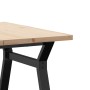 Mesa de centro marco Y madera maciza pino y acero 80x80x45,5 cm von , Küchen- und Esstische - Ref: Foro24-3282773, Preis: 92,...