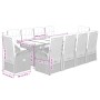Set de comedor jardín 11 pzas con cojines ratán sintético negro von , Gartensets - Ref: Foro24-3277631, Preis: 1,00 €, Rabatt: %