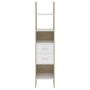 Estantería de madera contrachapada blanco y roble 40x35x180 cm by , Bookcases and shelves - Ref: Foro24-803421, Price: 103,27...
