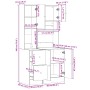 Mueble de cocina madera ingeniería marrón roble 95x50x180 cm von , Küchenschränke - Ref: Foro24-3276538, Preis: 270,48 €, Rab...