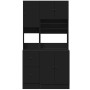 Mueble de cocina madera de ingeniería negro 95x50x180 cm von , Küchenschränke - Ref: Foro24-3276533, Preis: 310,49 €, Rabatt: %