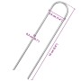 Clavijas de tierra forma U 25 uds acero galvanizado 15x3,5 cm von , Zeltzubehör - Ref: Foro24-4009363, Preis: 11,59 €, Rabatt: %