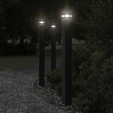 Lámpara de suelo de exterior aluminio negro 110 cm von , Außenbeleuchtung - Ref: Foro24-4006397, Preis: 58,38 €, Rabatt: %