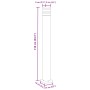 Lámpara de suelo de exterior aluminio negro 110 cm von , Außenbeleuchtung - Ref: Foro24-4006397, Preis: 58,38 €, Rabatt: %