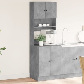 Mueble de cocina madera ingeniería gris hormigón 60x50x180 cm de , Armarios de cocina - Ref: Foro24-3276640, Precio: 202,78 €