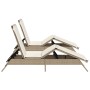 Tumbonas con cojines 2 unidades ratán sintético beige by , Loungers - Ref: Foro24-3261582, Price: 284,50 €, Discount: %