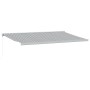 Toldo retráctil aluminio y tela gris antracita y blanco 5x3 m by , Awnings - Ref: Foro24-3216127, Price: 645,28 €, Discount: %