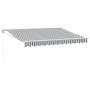 Toldo retráctil aluminio y tela antracita y blanco 3,5x2,5 m von , Markisen - Ref: Foro24-3216104, Preis: 225,47 €, Rabatt: %