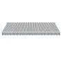 Toldo retráctil aluminio y tela gris antracita y blanco 4,5x3 m von , Markisen - Ref: Foro24-3216106, Preis: 314,13 €, Rabatt: %
