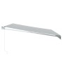 Toldo retráctil aluminio y tela gris antracita y blanco 4,5x3 m von , Markisen - Ref: Foro24-3216106, Preis: 314,13 €, Rabatt: %
