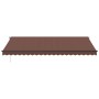Toldo retráctil automático con luces LED marrón 500x350 cm by , Awnings - Ref: Foro24-3215414, Price: 772,33 €, Discount: %