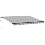 Toldo retráctil automático gris antracita y blanco 450x350 cm de , Toldos - Ref: Foro24-3215814, Precio: 528,69 €, Descuento: %
