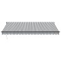 Toldo retráctil automático gris antracita y blanco 450x350 cm de , Toldos - Ref: Foro24-3215814, Precio: 528,69 €, Descuento: %