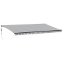 Toldo retráctil automático luz LED antracita blanco 600x350 cm by , Awnings - Ref: Foro24-3215823, Price: 1,00 €, Discount: %