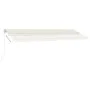 Cremefarbene manuell ausziehbare Fußmarkise 500 x 350 cm von vidaXL, Markisen - Ref: Foro24-3069657, Preis: 526,45 €, Rabatt: %