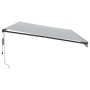 Toldo retráctil automático luz LED antracita blanco 600x350 cm by , Awnings - Ref: Foro24-3215823, Price: 1,00 €, Discount: %