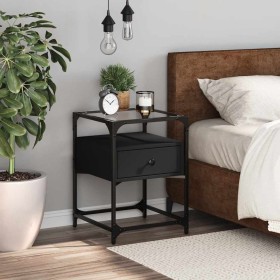 Mesita de noche madera de ingeniería negra 40x40x55 cm von , Nachttische - Ref: Foro24-846074, Preis: 63,33 €, Rabatt: %
