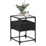 Mesita de noche madera de ingeniería negra 40x40x55 cm by , Nightstands - Ref: Foro24-846074, Price: 64,44 €, Discount: %