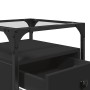 Mesita de noche madera de ingeniería negra 40x40x55 cm by , Nightstands - Ref: Foro24-846074, Price: 64,44 €, Discount: %