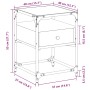 Mesita de noche madera de ingeniería negra 40x40x55 cm by , Nightstands - Ref: Foro24-846074, Price: 64,44 €, Discount: %