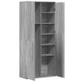 Aparador alto madera de ingeniería gris Sonoma 80x35x180 cm by , Lockers and storage cabinets - Ref: Foro24-3276656, Price: 2...