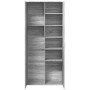Aparador alto madera de ingeniería gris Sonoma 80x35x180 cm by , Lockers and storage cabinets - Ref: Foro24-3276656, Price: 2...
