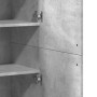 Aparador alto madera de ingeniería gris hormigón 80x35x180 cm by , Lockers and storage cabinets - Ref: Foro24-3276654, Price:...