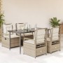 Set comedor de jardín 5 pzas con cojines ratán sintético beige von , Gartensets - Ref: Foro24-3263016, Preis: 520,17 €, Rabat...