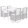 Set comedor de jardín 5 pzas con cojines ratán sintético beige by , Garden sets - Ref: Foro24-3263023, Price: 535,86 €, Disco...