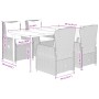 Set comedor de jardín 5 pzas con cojines ratán sintético beige by , Garden sets - Ref: Foro24-3262871, Price: 548,06 €, Disco...