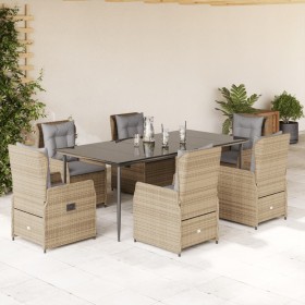 Set comedor de jardín 7 pzas con cojines ratán sintético beige von , Gartensets - Ref: Foro24-3262873, Preis: 898,62 €, Rabat...