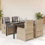 Set comedor de jardín 5 pzas con cojines ratán sintético beige von , Gartensets - Ref: Foro24-3262878, Preis: 563,81 €, Rabat...